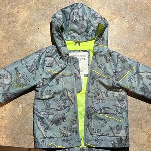 Kids dinosaur rain coat.